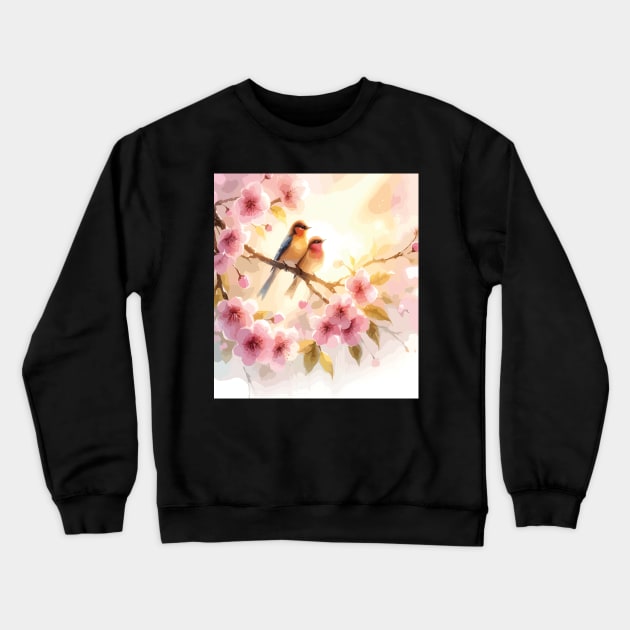 Love Birds Crewneck Sweatshirt by SARKAR3.0